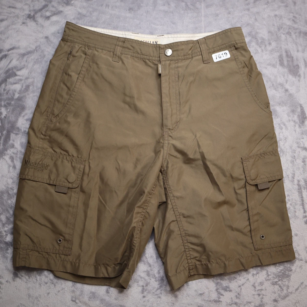 Magellan Shorts Mens 33 Khaki Sportswear Lightweight Casual