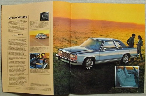 FORD LTD USA Market Car Sales Brochure 1981 #006-Ann 8/80 CROWN VICTORIA Wagon - Picture 3 of 4