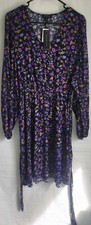 Banana Republic, NWT, Womens Wide Long Sleeve Dress, Size M, Colorful Floral