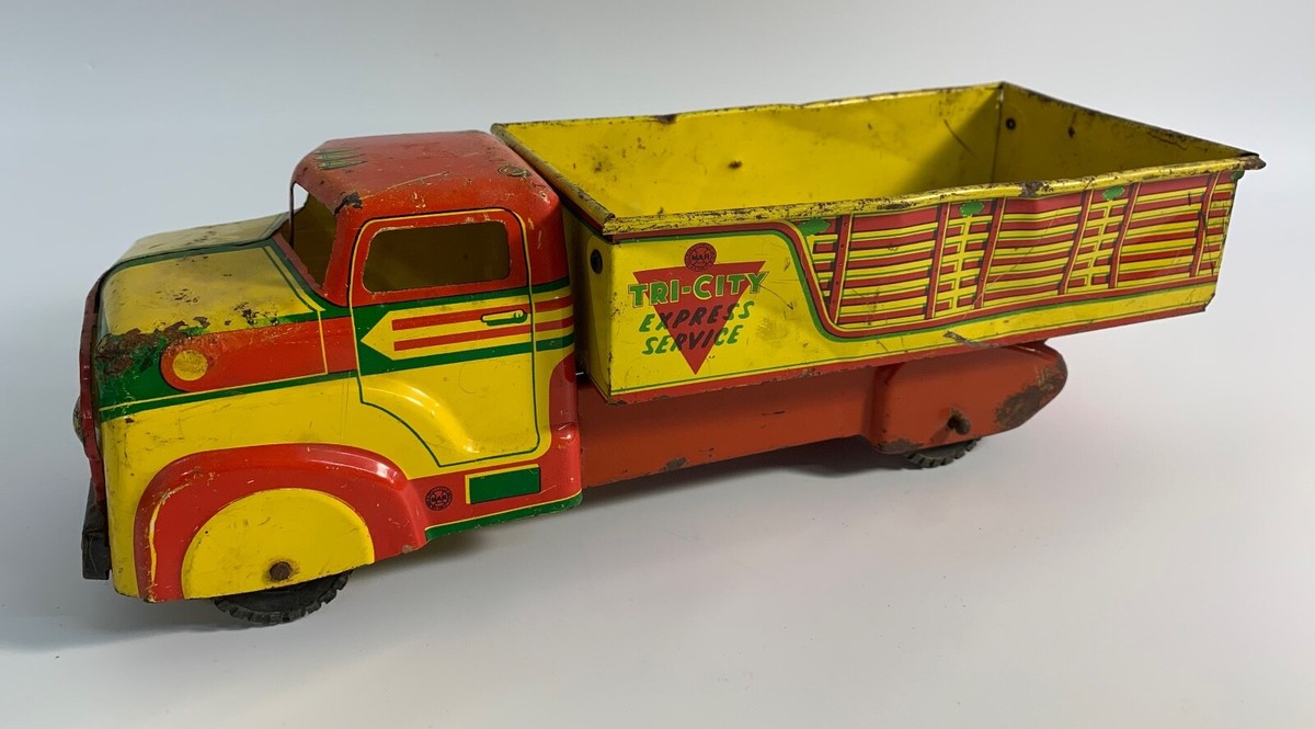 Vintage MARX Tri-City Express Service Tin Litho PRESSED STEEL