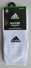 Unisex Sz M 5-8.5Men/5-9.5Women White Black Adidas Soccer Metro Socks 5152119D