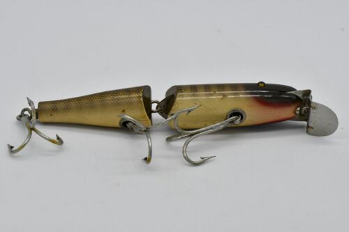 Creek Chub Jointed Husky Pikie Minnow 3000 Pikie Scale C.C.B.Co. Holzköder 40er Jahre - Bild 9 von 18