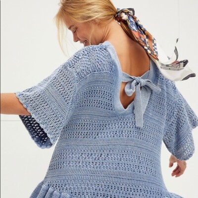 FREE PEOPLE Sistine Mini Dress Indigo Size Large ~NWT $198 | eBay FREE PEOPLE Sistine Mini Dress Indigo Size Large ~NWT $198 | eBay