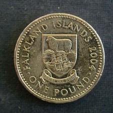 MR) Falklandy 1 funt / funt 2004
