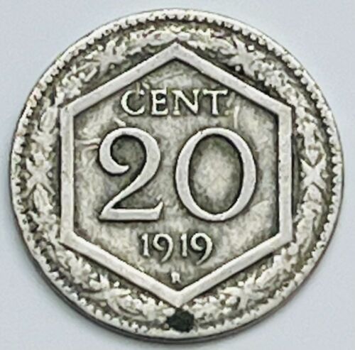 1919 Italy 20 Centesimi KM# 58 Circulated Condition