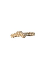 Vintage Faux Pearl Cluster Barrette Hair Clip Metal Some Rust