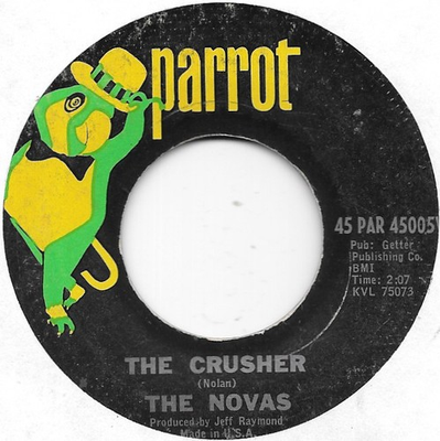 #ad THE NOVAS The Crusher Take 7 on Parrot garage surf 45 HEAR $20.00