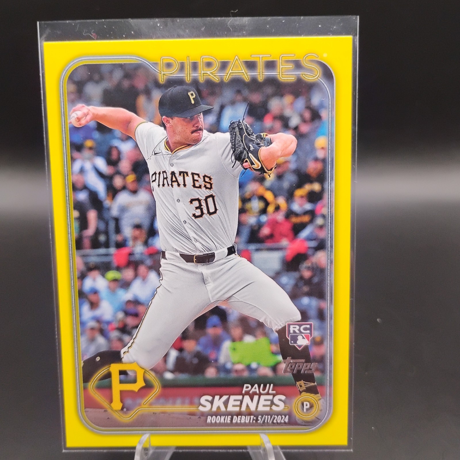 2024 Paul Skenes Rookie Card Topps Update Series Yellow Border #US288 Pirates