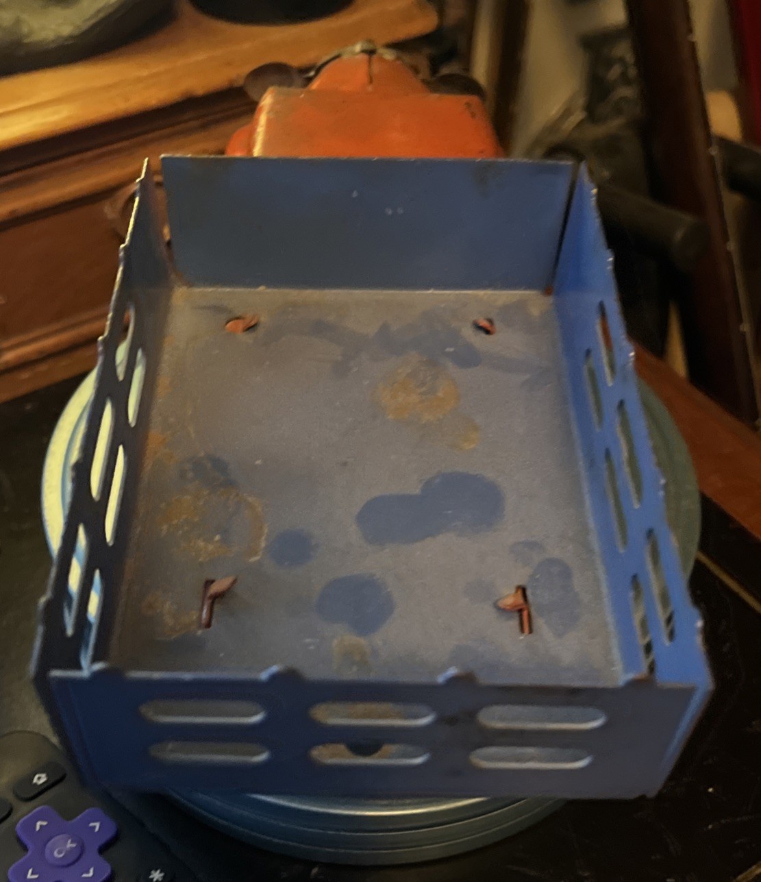 Vintage Early Stake Delivery Truck, Pressed Steel, Wyandotte Marx,