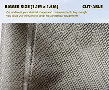 Faraday Fabric 43'' x 59'' Emf Protection Fabric, Military Grade RFID Shielding