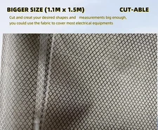 Faraday Fabric 43'' x 59'' Emf Protection Fabric, Military Grade RFID Shielding