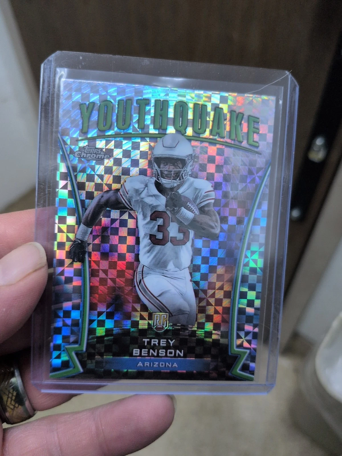 Trey Benson Topps Chrome Youthquake #Y23 X-Fractor