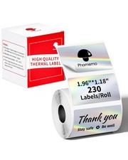 Phomemo Thermal Label,Holographic Label 1.96'' X 1.18'', White