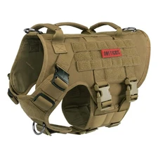 Large Tactical Dog Harness, No Pulling Adjustable Dog Vest Harness, Heavy Dut...