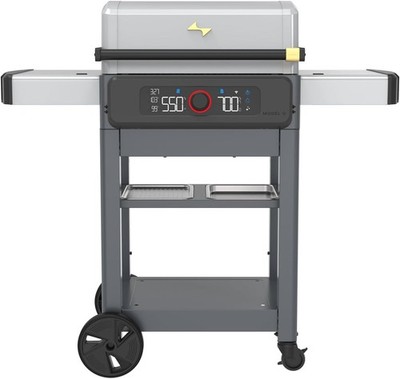 Smart Electric Outdoor Grill Dual Zone 200-700 F Digital Moon Dust Current Model