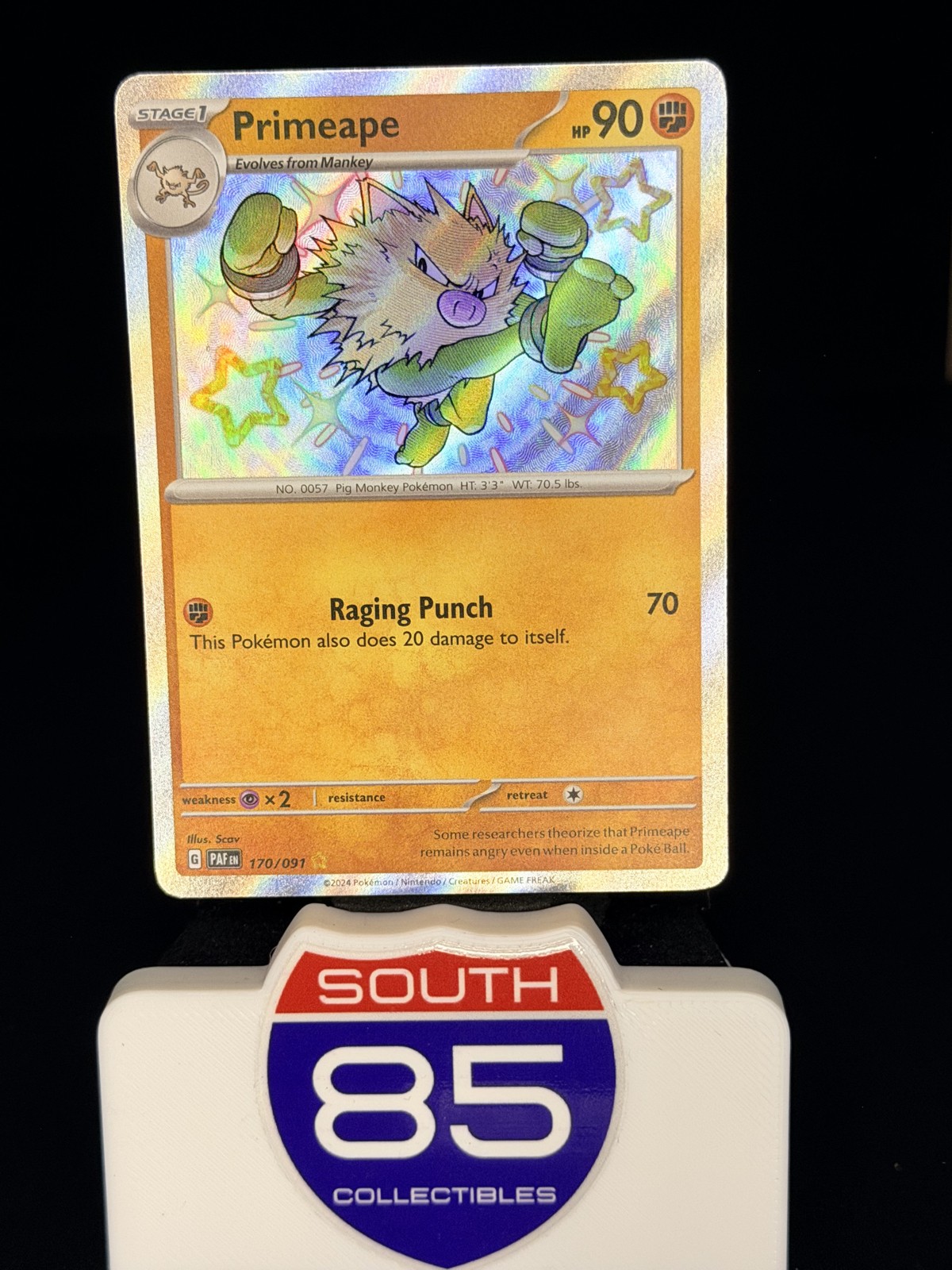 Primeape 170/091 SV: Paldean Fates Holo