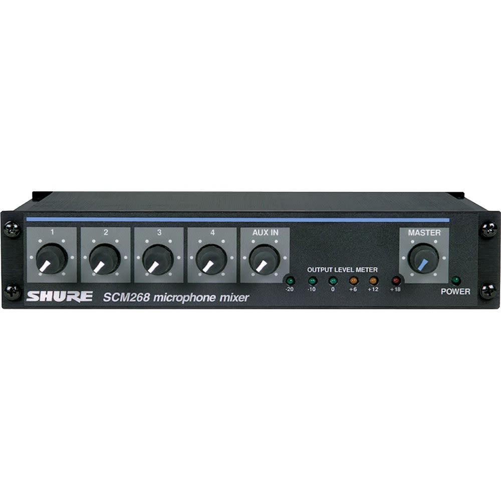 Shure SCM268 4-Channel Microphone Mixer 60290₽