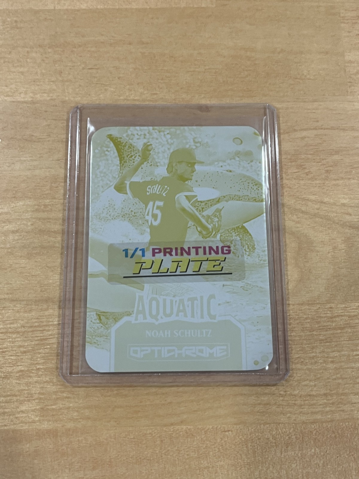 Noah Schultz 2025 Leaf Optichrome Baseball 1/1 Printing Plate