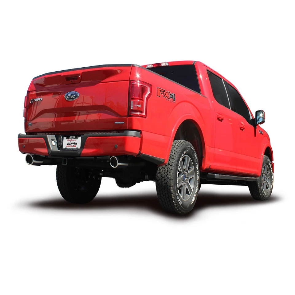 Borla 140616 Atak 4" Angle-Cut Tip Split Exit Exhaust System for Ford F-150 Foto 3 de 4
