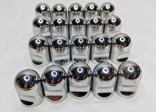 Lot of 20 Cabinet Knobs Polished Chrome Thumb Pull Kitchen Contemporary Modern