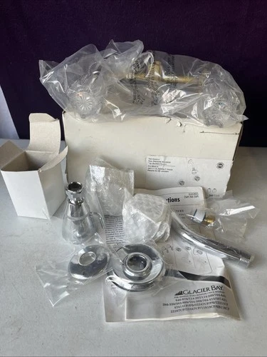 Glacier Bay Tub & Shower Faucet 386-330G Chrome Trim 2 Handle Acrylic