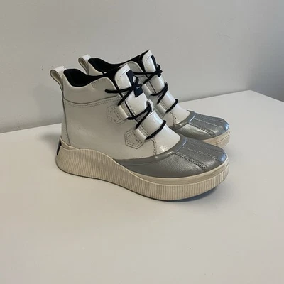 Bottes d'hiver imperméables Sorel pour femmes EU 36 US 4,5 gris blanc bout ca... - Photo 1/4