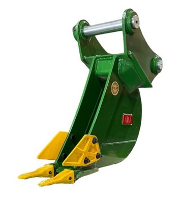 JMA 8in Backhoe Bucket 45mm Pin-On Trenching Heavy Duty Steel Attachment