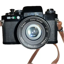 Vintage Argus SLR CR-3E 35mm film camera RARE!  42mm Screw Mount Lens 