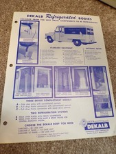 Vtg 1950's Dekalb Refrigerated Bodies, Ice Cream Milk Delivery Truck