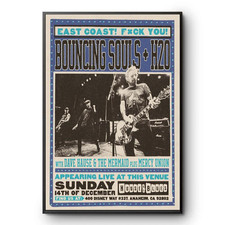 The Bouncing Souls & H2O in Anaheim, CA December 14 2025 Tour Poster