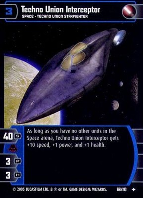 Techno Union Interceptor - Revenge of the Sith - Star Wars TCG