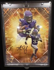 🔥 Aaron Jones Signed Fanatics Emanate /25 Vikings 8x10 Auto 🏈🔥