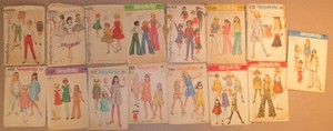 15 Vintage SIMPLICITY Girls' Sewing Patterns Sizes 8 & 10 Shorts, Dress and More