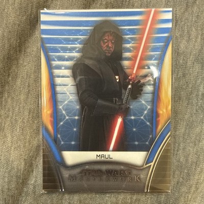 Topps 2025 Star Wars Masterwork MAUL #34 Blue Parallel!