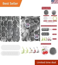 100 Sets of 2.95-Inch Button Maker Supplies - Metal Badge Parts
