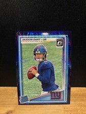 Jaxson Dart 2025 Panini Donruss Optic Purple Shock Prizm Rookie RC #273 Giants