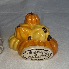 Blue Sky Salt Pepper Shakers Heather Goldminc Truck Pumpkins Autum Harvest Blue Sky Salt Pepper Shakers Heather Goldminc Truck Pumpkins Autum Harvest