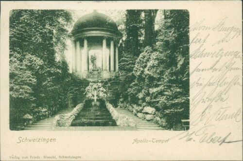 Ansichtskarte Schwetzingen Apollo-Tempel 1901 (Nr.9113)