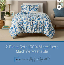 Mainstays by Becky G.  Alejandra White Floral Comforter Set , Twin/TwXL