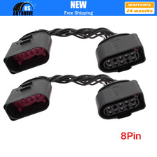 2pcs 10 To 14 Xenon Headlamp Socket Converter Connector Plug 8 Pin For Vw Audi 2pcs 10 To 14 Xenon Headlamp Socket Converter Connector Plug 8 Pin For Vw Audi