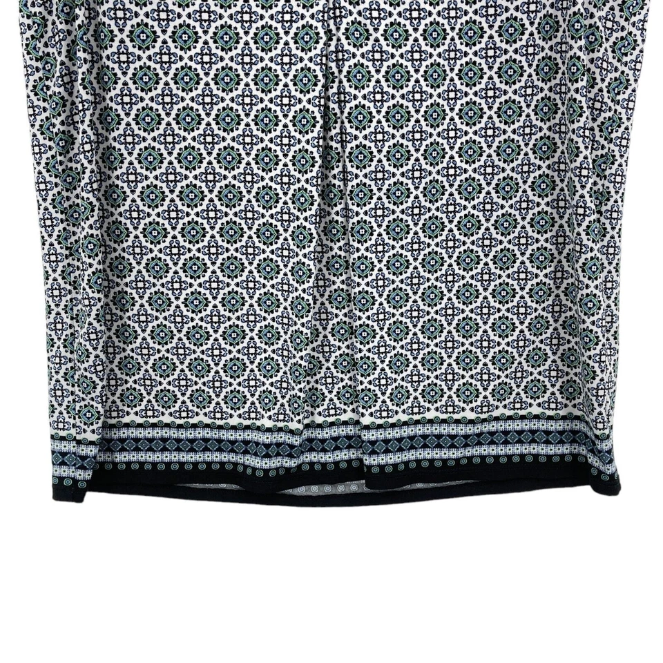 Camiseta sin mangas Max Studio para mujer mediana multicolor floral sin mangas cuello en V pulóver Foto 2 de 4