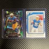 2025 Select OMARION HAMPTON Black & Green Shock Prizm RC & Ladd McConkey RC