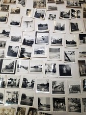 Large Lot Of Black And White Photos 1940s 1950s 100 Photos people church garden