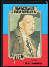 1980-87 SSPC HOF #165 Larry MacPhail