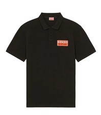 Kenzo Logo-Patch Cotton Polo Men  s T-Shirt Black Size L New With Tag