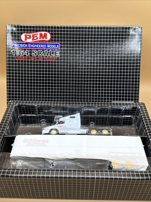 #ad PEM Hartoy M79504 1:64 Scale Billings Freight Systems Semi w Dry Van Trailer New $39.99