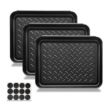 Boot Tray for Entryway Indoor, 3 Pack Wet Shoe Trays for Floor Protection, No...