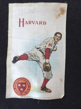 c1910s S22 Murad Cigarettes tobacco silk HARVARD UNIVERSITY Baseball Pitcher 