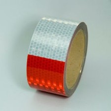 Conspicuity DOT-C2 Reflective Tape Red/White 2""W x 30'L Roll V57203SR Top Tape