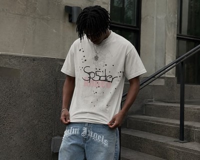 Travis Scott x Sp5der Days Before Rodeo II Tee White   Größe L   Neu & Original